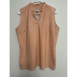 Nancy Lopez Desert Dry Women's LG Sleeveless Polo Golf Tennis Shirt Athcore